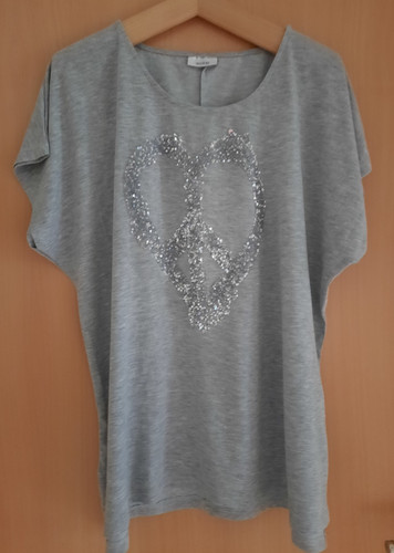 Damen shirt grau - grau, gr.