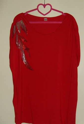 Damen shirt rot mit - damen,