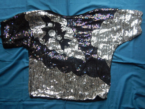 Vintage pailetten shirt 80er - vintage,