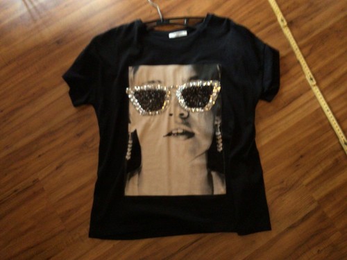 Damen shirt schwarz mit