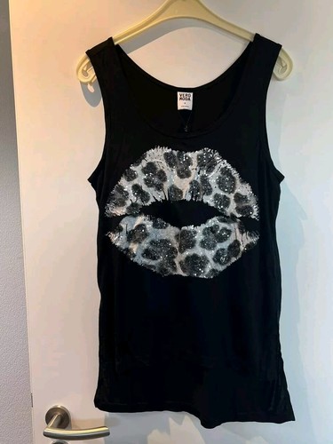 Trägershirt schwarz großer - schwarz,