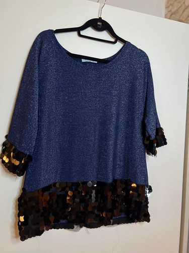 Shine pailetten shirt - to,