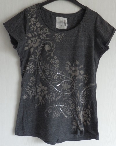 Schickes shirt grau mit - schickes,
