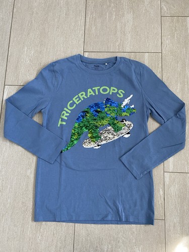 Langarmshirt blau mit