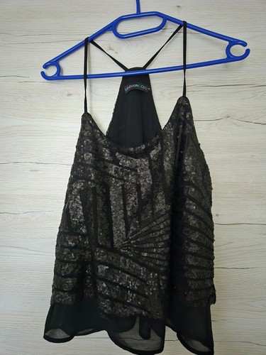 Damen trägertop pailetten - damen,