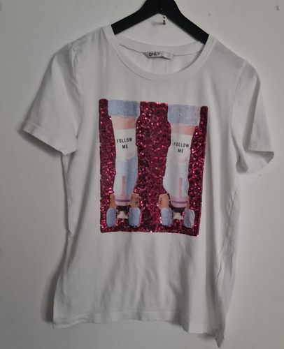 Weisses shirt kurzarm mit - weisses,
