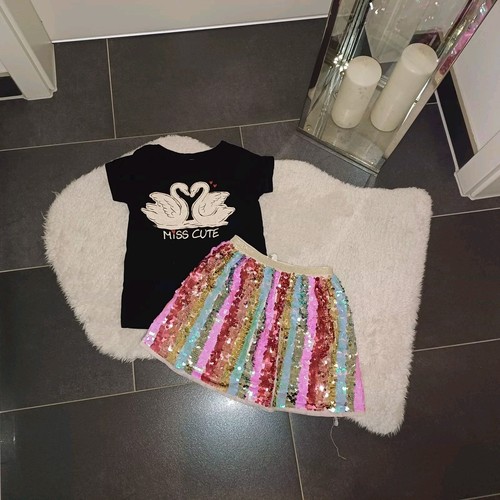 Neu set pailettenrock shirt - neu,