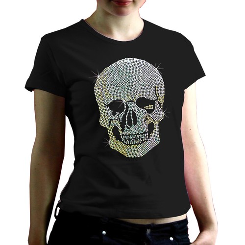 Pailetten totenkopf glitzer - pailetten,